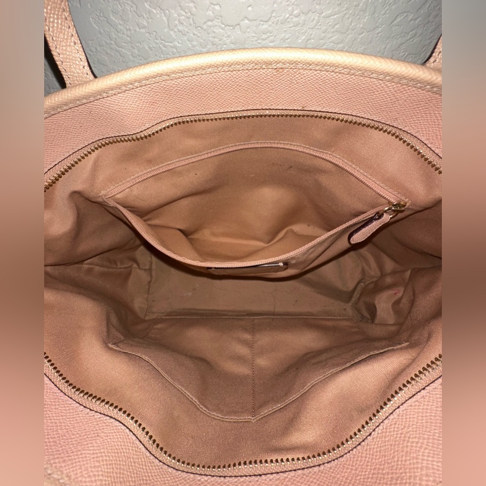 Coach Tan Leather Tote Minimalist Design - Picture 8 of 14
